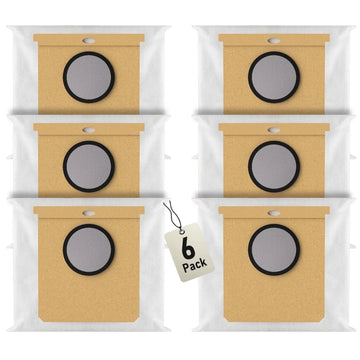 6 Pack Replacement Dust Bags for Eufy L50, L60 Series with Self Empty Station Vacuum Dust Bags 2.5L