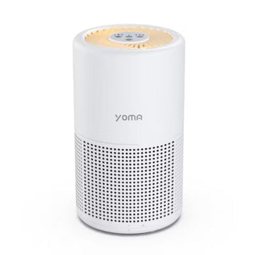 YOMA Air Purifier with HEPA Filter – Ultra Quiet 24dB Compact Air Cleaner for Bedroom, Home & Office, Removes Allergens, Pet Hair, Dander, Smoke