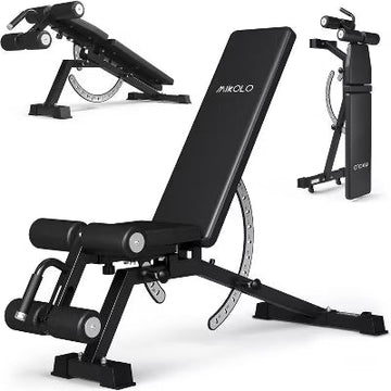 1200LB Weight Bench, Adjustable Workout Bench with Detachable Leg Support, Vertical Storage Space-Saving Exercise Bench for Home Gym