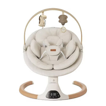 Kinder King Deluxe Multi-Direction Baby Swing and Bouncer, Beige