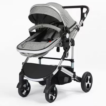 TODECARE 3-in-1 Reversible Baby Stroller with Newborn Pram Conversion, Adjustable Canopy and Handle