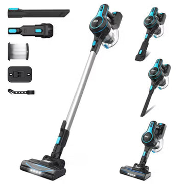 INSE N5T Cordless Vacuum 145w 12kpa Suction Power 6 in 1 Stick Vacuum