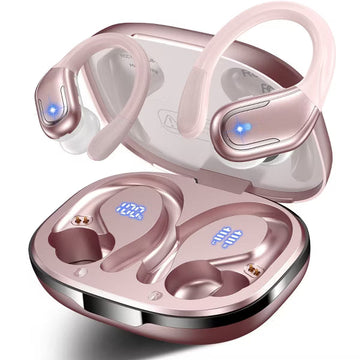 VEATOOL X7 Wireless Earbud, 80Hrs Bluetooth 5.3 Headphones IP7 Waterproof for Sport, Running Wireless Earphones with ENC Noise Cancelling Mic