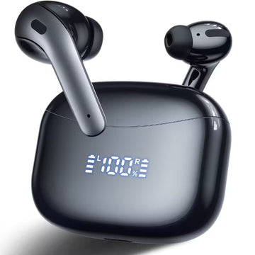 VEATOOL X15 Wireless Earbuds Bluetooth 5.3 Headphones,72H Hi-Fi Stereo Deep Bass Earphones with Noise Cancelling Mic