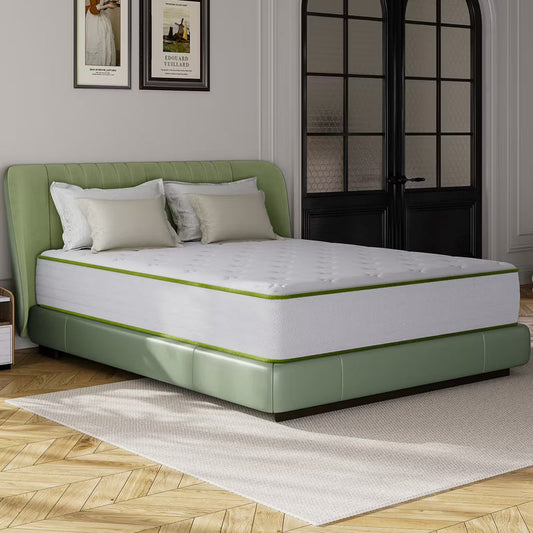 Swedrea Hybrid Mattress Medium Anti Static Cooling Gel Memory Foam Antisensitivity in White