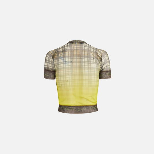 Ottolinger Mesh Tee - Yellow Plaid