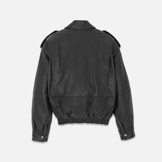Saint Laurent Oversized Flight Jacket - Noir