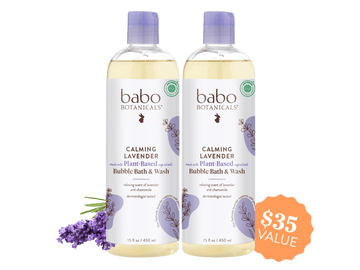 Calming Lavender Bubble Bath & Wash Duo