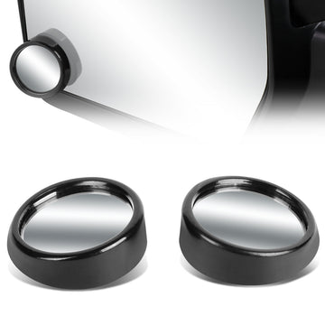 Universal Adjustable Convex Blind Spot Mirror w/Bezel - 2" Round