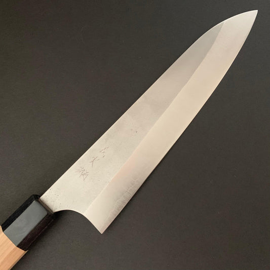 Gyuto knife, Ginsan stainless steel, nashiji finish - Kanehiro