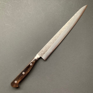 Sujihiki knife, Ginsan stainless steel, nashiji finish - Ohishi