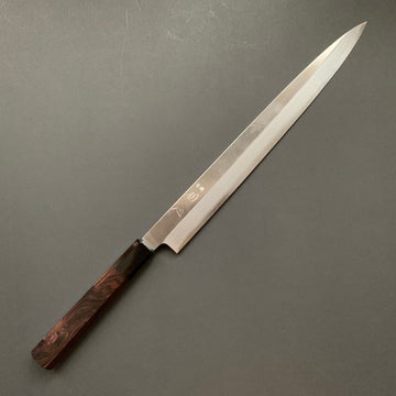 Yanagiba, Ginsan Stainless Steel, polished finish - Hatsukokoro Shirasagi