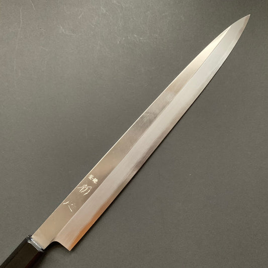 Yanagiba, Ginsan Stainless Steel, polished finish - Hatsukokoro Shirasagi