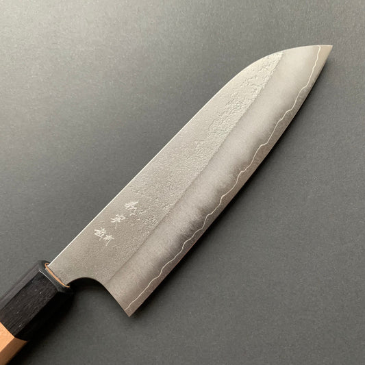 Santoku knife, Ginsan stainless steel, nashiji finish - Kanehiro