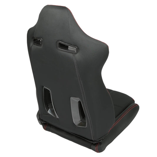Pair Fiber Bucket Style Fully Reclinable Racing Seats - RSC-800