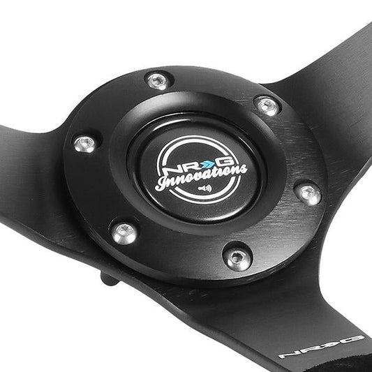350mm 3 in. Deep Dish Suede Grip Steering Wheel - RST-036MB-S-GN