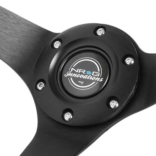 350mm 3 in. Deep Dish Micro Fiber Grip Steering Wheel - RST-036MB-SA-H