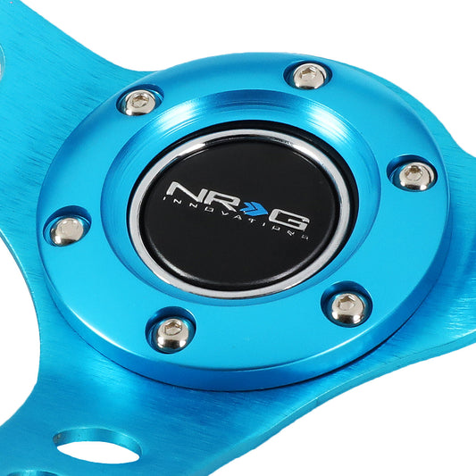 350mm 3 in. Deep Dish Leather Steering Wheel - ST-006NB