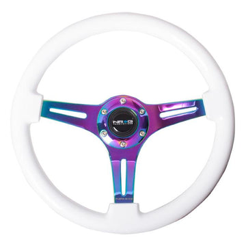 350mm White Wood Grain Neochrome Spoke Steering Wheel - ST-015MC-WT