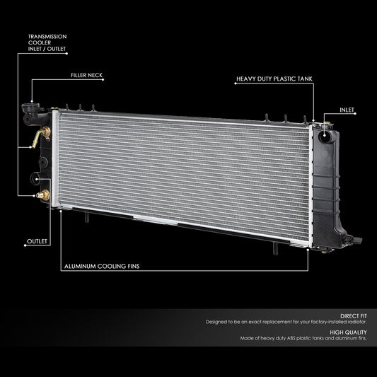 91-01 Jeep Cherokee Comanche AT Aluminum Radiator - 1193