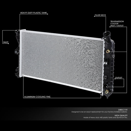 00-05 Buick Century Chevy 00-03 Impala Monte Carlo AT Aluminum Radiator - 2343