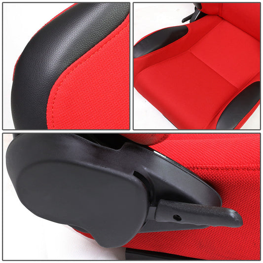 Racing Seats - Reclinable - Woven Fabric - Type-R - Pair