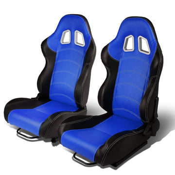 Racing Seats - Reclinable - Type-R - PVC Leather - Pair