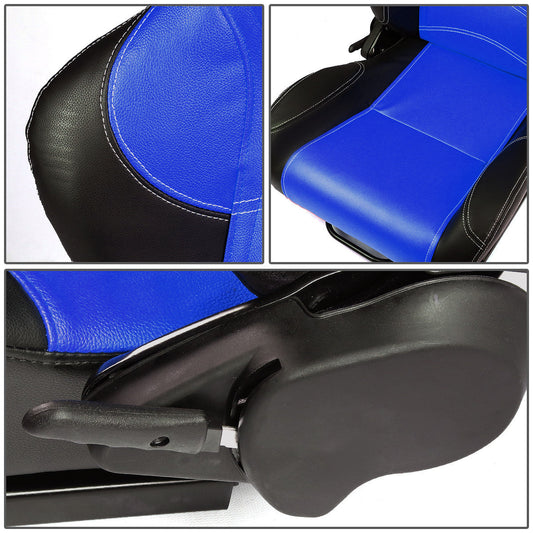 Racing Seats - Reclinable - Type-R - PVC Leather - Pair