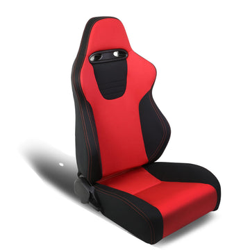 Left / Driver Side Reclinable Woven Fabric Racing Seat w/Slider - XL09