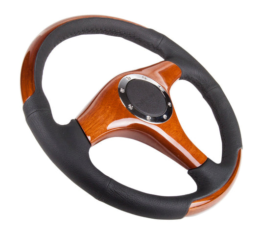 350mm Classic Wood Grain Steering Wheel - ST-055