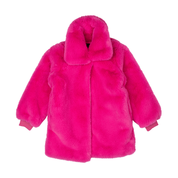 ZSA ZSA PINK FAUX FUR JACKET