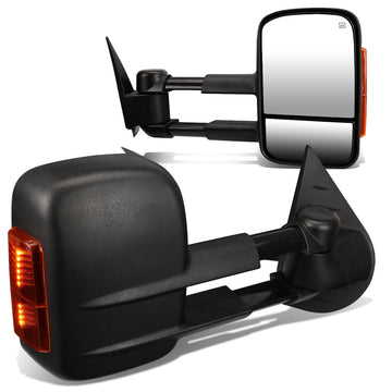 Powered Heated Towing Mirrors (Pair)<br>07-13 Chevy Silverado Tahoe, GMC Sierra Yukon