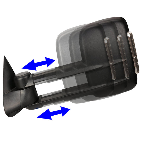 Powered Heated Towing Mirrors (Pair)<br>99-02 Chevy Silverado 1500-3500, GMC Sierra 1500
