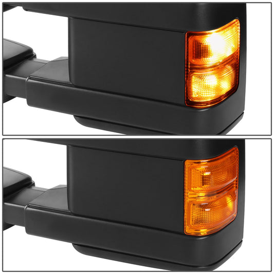 Chrome Powered Heated Towing Mirrors (Pair)<br>99-07 Ford F250-F550 Super Duty