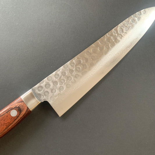 Gyuto knife, VG10, damascus and tsuchime finish - Ohishi