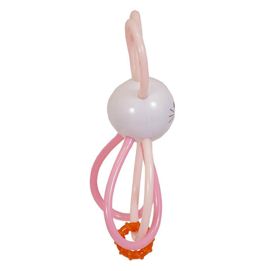 Winkel Bunny Pink Rattle and Teether Toy
