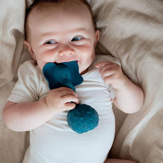 Natural Rubber Rattle Elephant