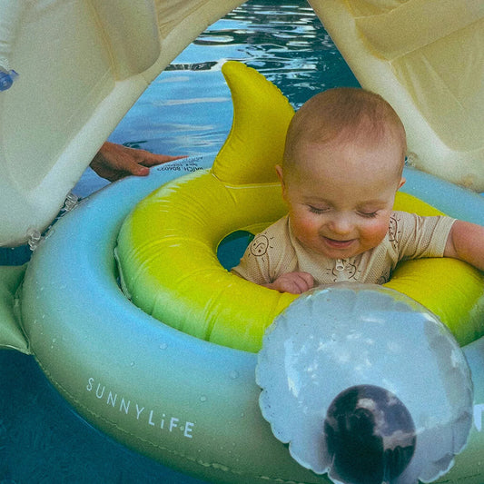 Sunnylife Baby Float Shark Tribe Khaki